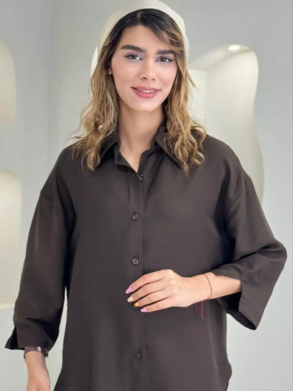 مانتو شومیزی 61689 بغل هلال سویوک RY