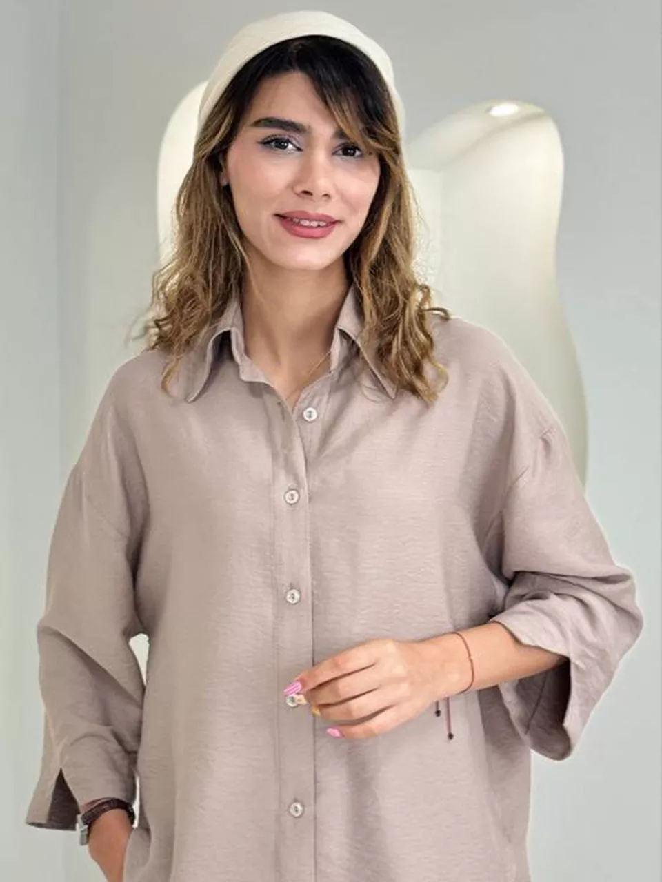 مانتو شومیزی 61689 بغل هلال سویوک RY