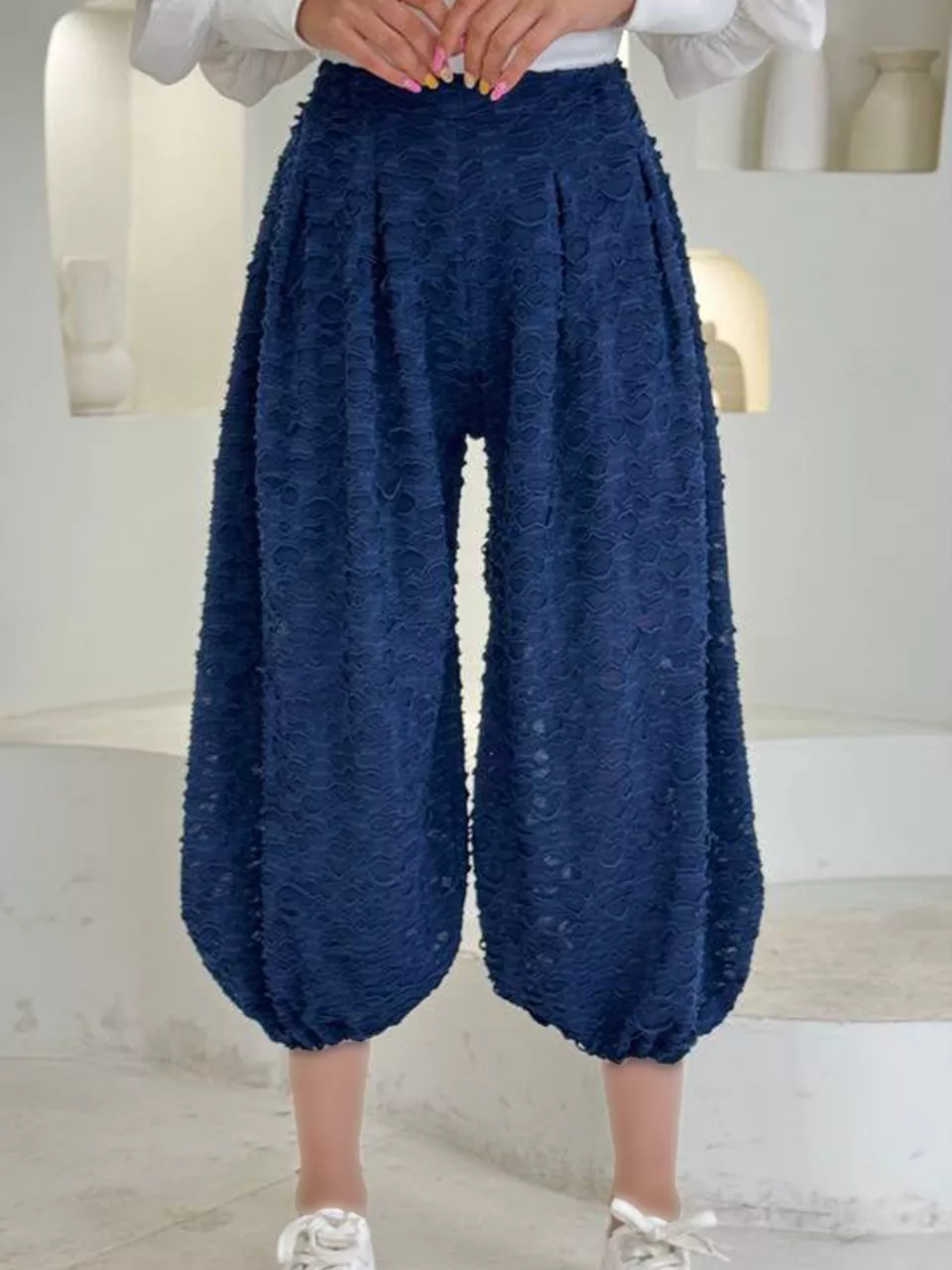 شلوار پارچه ای بالنی 31173 ساواش RY