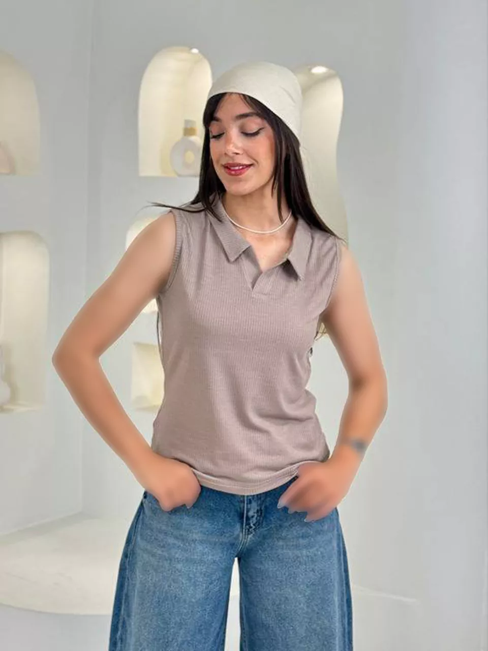 تاپ حلقه ای 21123 یقه کوبایی RY