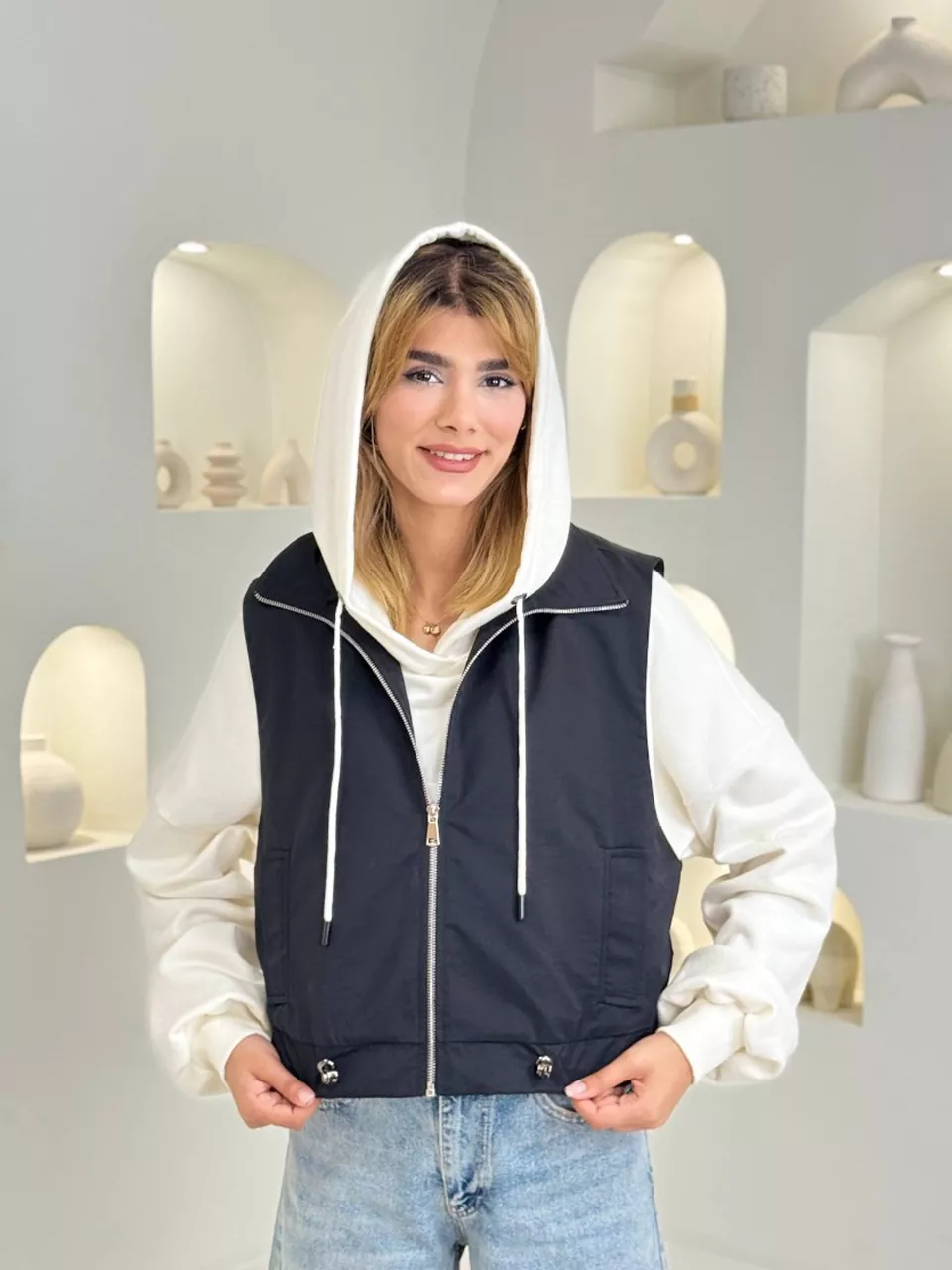 بارانی وست 71334 زیپ دار پیین گت کتان زارا RY