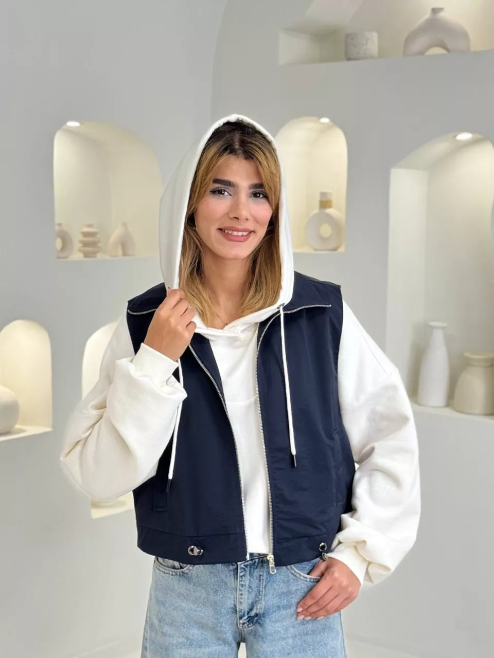 بارانی وست 71334 زیپ دار پیین گت کتان زارا RY